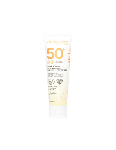 Crema Solar SPF50+ Piel Sensible BIO 50g Alphanova | EKIEKO