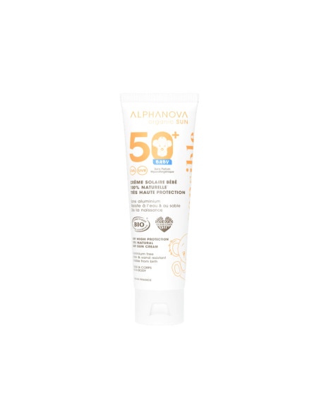 Crema Solar Bebé BIO SPF50+ 50g - Alphanova | EKIEKO