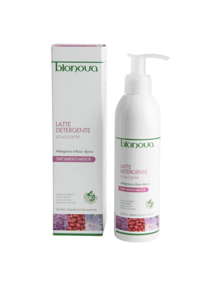 Leche Desmaquillante Anti-edad Granada 200ml - Bionova | EKIEKO