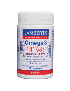 Omega 3 para Niños 60caps Lamberts - Suplemento infantil | EKIEKO
