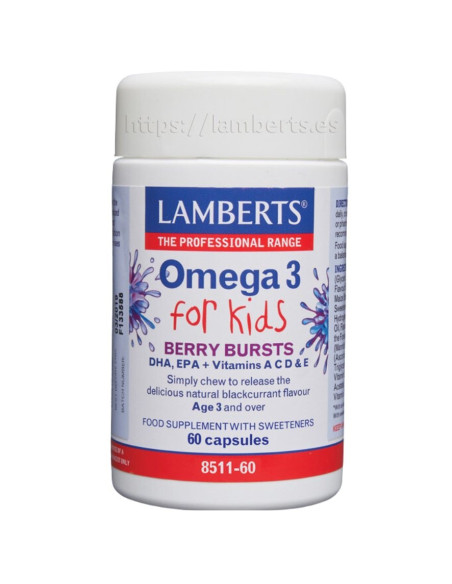 Omega 3 para Niños 60caps Lamberts - Suplemento infantil | EKIEKO