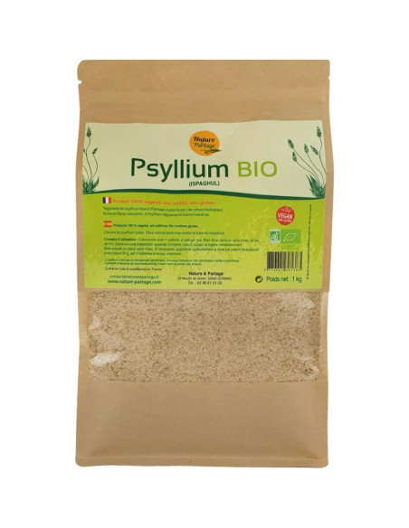 Psyllium Ispaghul Eco 1kg Nature et Partage | EKIEKO