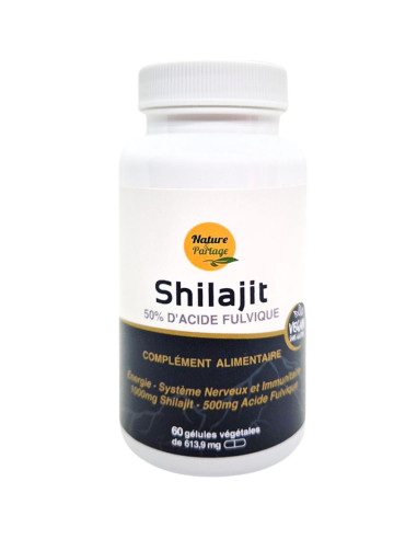Shilajit 60caps Nature et Partage - cápsulas de shilajit natural | EKIEKO