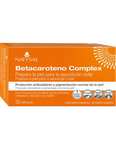 Betacaroteno Complex 30caps Natysal - Suplemento de betacaroteno | EKIEKO
