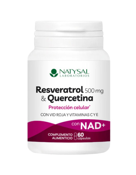 Resveratrol 500Mg Quercitina con NAD 60caps Natysal | EKIEKO