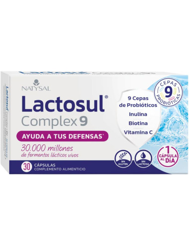 Lactosul Complex 9 30caps Natysal | EKIEKO