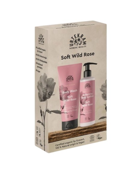 Gel e idratante corpo Soft Wild Rose Eco Vegan Pack | Urtekram