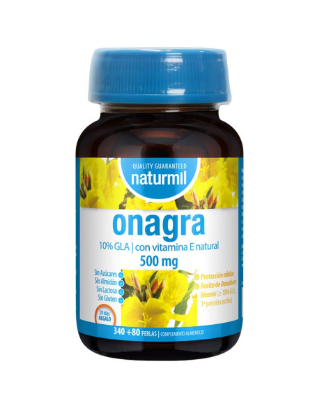 Onagra 500Mg 420 perlas Naturmil - Aceite de onagra en perlas | EKIEKO