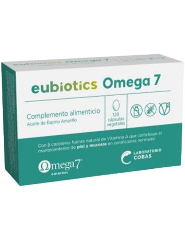 Eubiotics Omega 7 120caps LCB Cobas - Suplemento con omega‑7 | EKIEKO