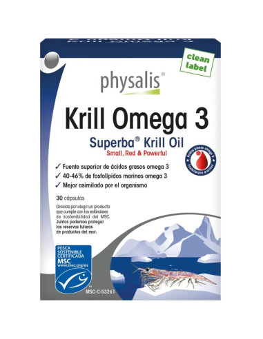 Krill Omega 3 60caps Physalis | EKIEKO