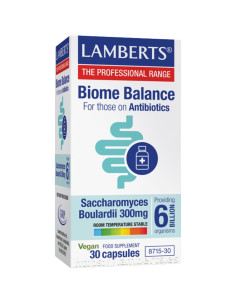 Biome Balance Antibiotics Vegan 30caps Lamberts - Complemento vegano para la microbiota | EKIEKO