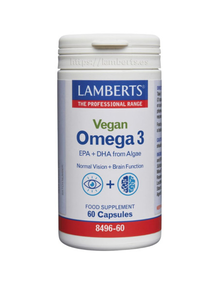 Omega 3 Vegan 60caps Lamberts | EKIEKO