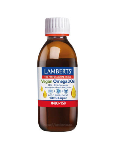 Omega 3 Liquido Vegan 150ml Lamberts | EKIEKO