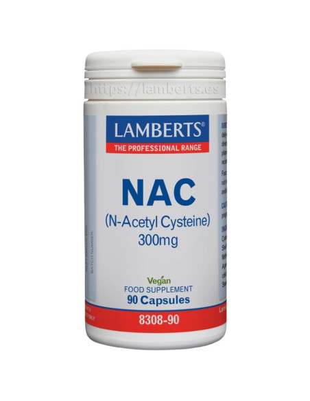 NAC 300mg Vegan 90caps Lamberts | EKIEKO