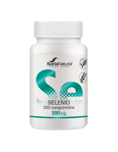 Selenio Vegan SinGluten 200comp Soria Natural | EKIEKO
