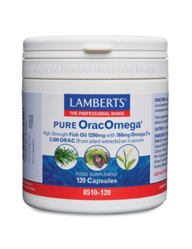 Pure OracOmega 1200Mg 120caps Lamberts | EKIEKO