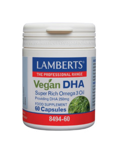 Vegan DHA 250Mg Vegan 60caps Lamberts | EKIEKO
