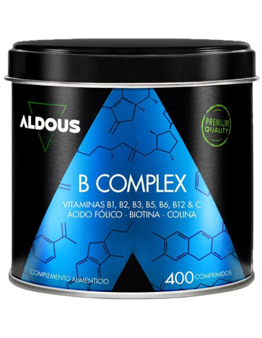 Vitamina B Complex con Vitamina C 400comp Aldous Bio | EKIEKO