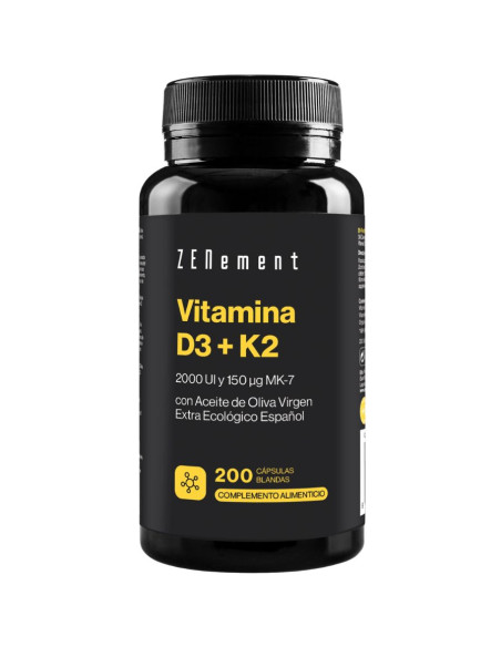 Vitamina D3 K2 2000UI 200caps ZENement | EKIEKO