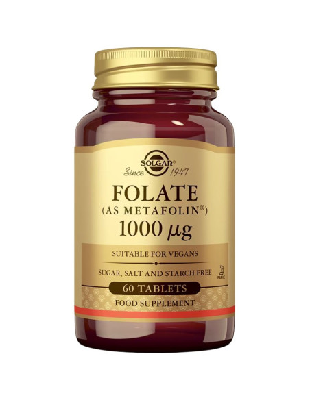 Folato 1000mcg 60comp Solgar | EKIEKO
