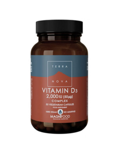 Vitamina D3 2000UI Complex 50caps Terra Nova | EKIEKO