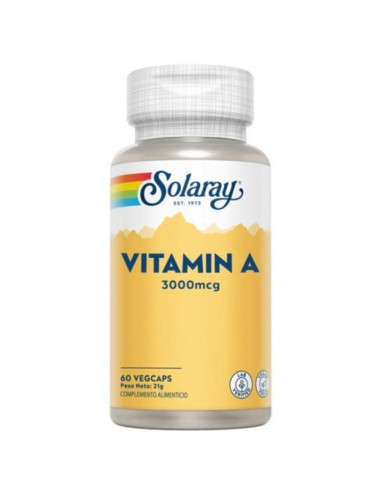 Vitamina-A 60caps Solaray - Vitamina A 3.000 µg | EKIEKO