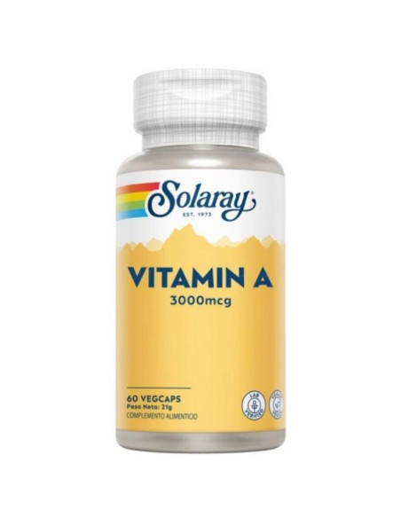 Vitamina-A 60caps Solaray - Vitamina A 3.000 µg | EKIEKO