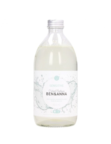 Vegan mondwater glazen pot 500ml - Ben & Anna