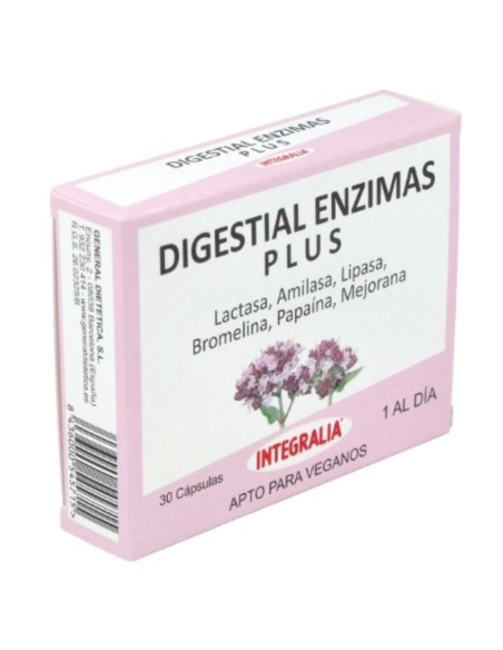 Enzymes Digestives Plus Vegan 30 gélules | Integralia