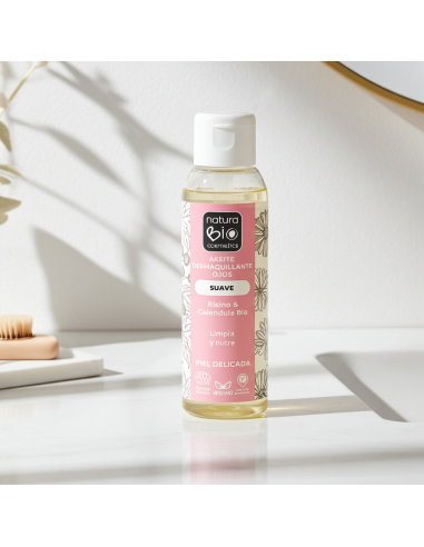 Óleo desmaquilhante suave para os olhos 100 ml | Naturabio Cosmetics