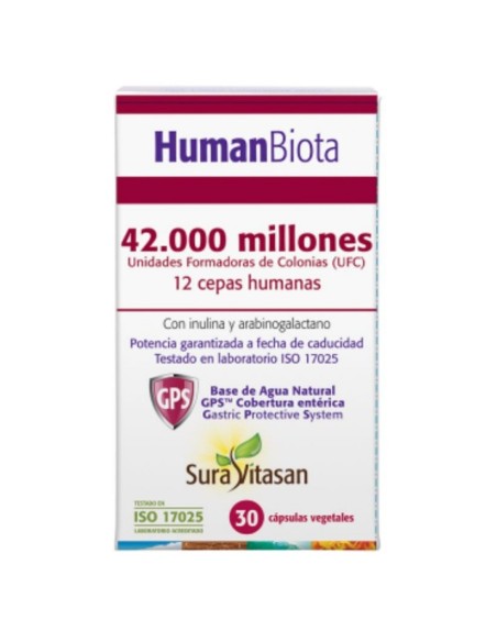 Human Biota Probióticos 42.000 millones Bio 30 cápsulas | Sura Vitasan