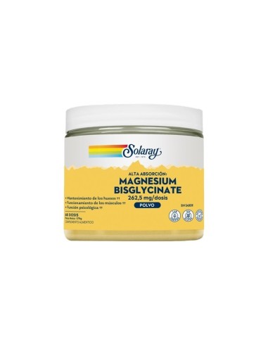Magnesiumbisglysinaattijauhe 179 g | Solaray