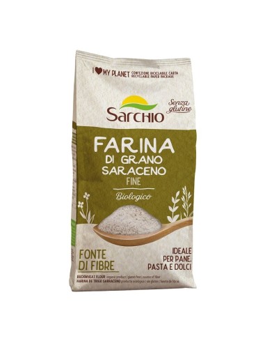Farina di grano saraceno biologica senza glutine 500 g | Sarchio