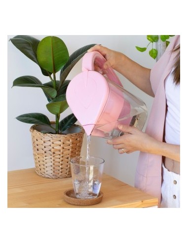 Solidarität rosa Krug geringe Magnesium-Emission Filtern von hartem Wasser | Alkanatur