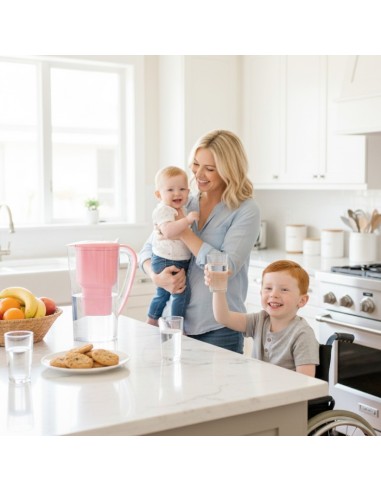 Solidarity pink pitcher low magnesium emission filtering hard water | Alkanatur