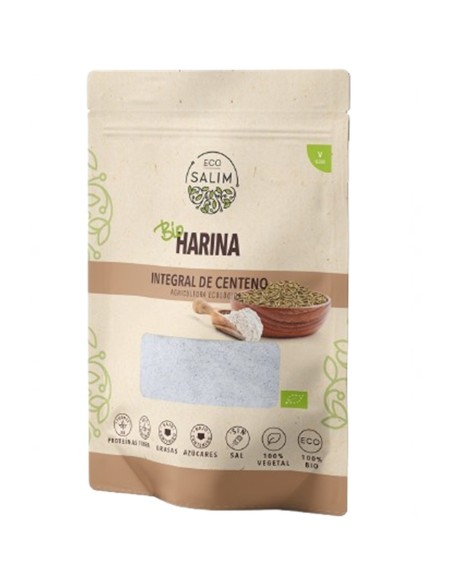 Harina Integral de Centeno Ecológica 500 g | Eco-Salim