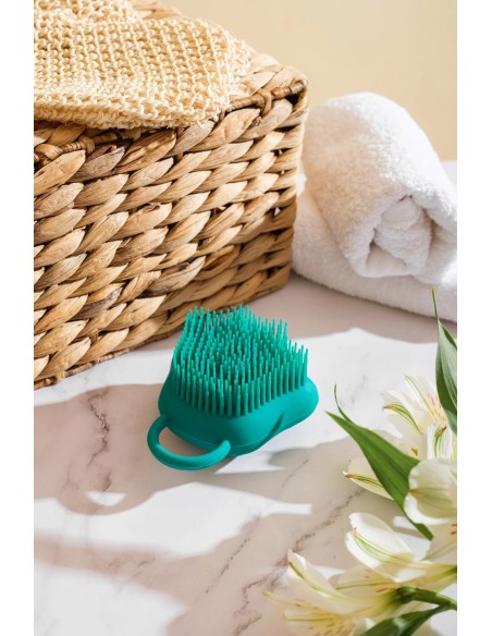 Brosse de bain pour chien avec distributeur de shampoing | The Doog Life