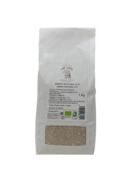 National Organic Brown Rice 1 kg | Cal Valls