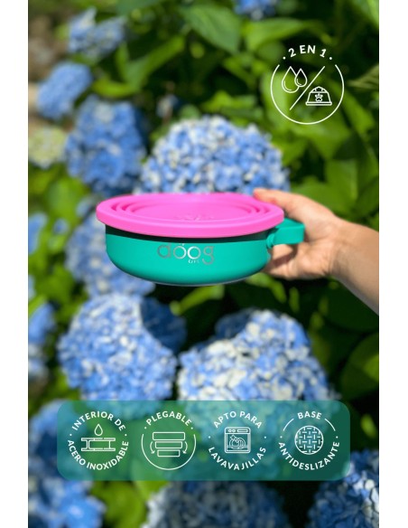 2 in 1 tragbarer Futter- und Wassernapf für Hunde | The Dog Life