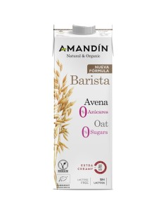 Barista Bevanda d'Avena 0% Zuccheri Bevanda d'Avena Biologica 1 L | Amandin