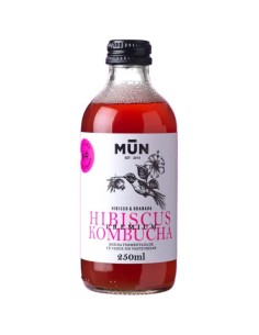 Τσάι Hibiscus Kombucha Bio 250ml | Mun Kombucha