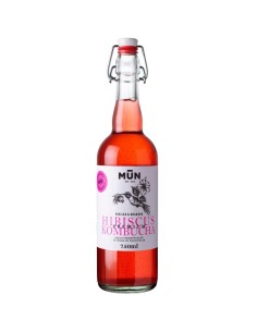 Kombucha Tee Hibiskus und Granatapfel Bio 750ml | Mun Kombucha
