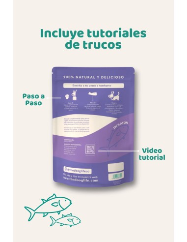 100% natuurlijke tonijnsnacks voor honden en katten | The Doog Life