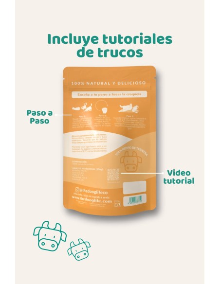 Snack naturale di nervi di manzo per cani |The Doog Life