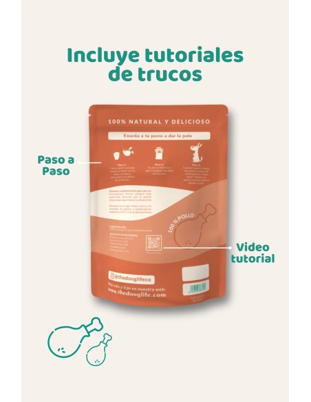 Snack di pollo disidratato 100% naturale per cani | The Doog Life