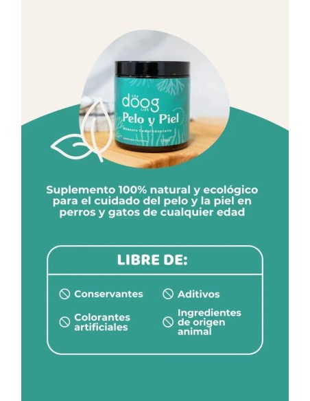 Natuurlijk haar- en huidsupplement voor honden en katten : The Doog Life