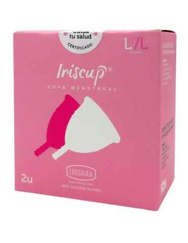 Menstruatiecup maat L Iriscup 2 stuks | Irisana