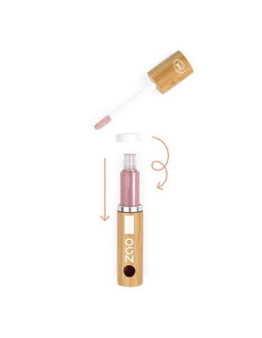 Lipgloss 012 Recarregável Nude Bio | Zao Make up