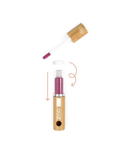 Lipgloss 011 Wiederaufladbare Rose Bio | Zao Make up