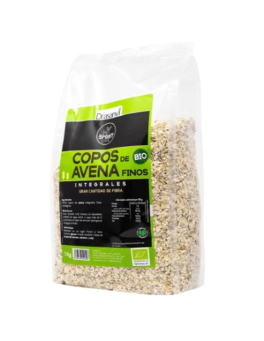 Drasanvi's Bio Sport Live Whole Grain Fine Oat Flakes zijn gemaakt van 100% volkoren haver uit de landbouw